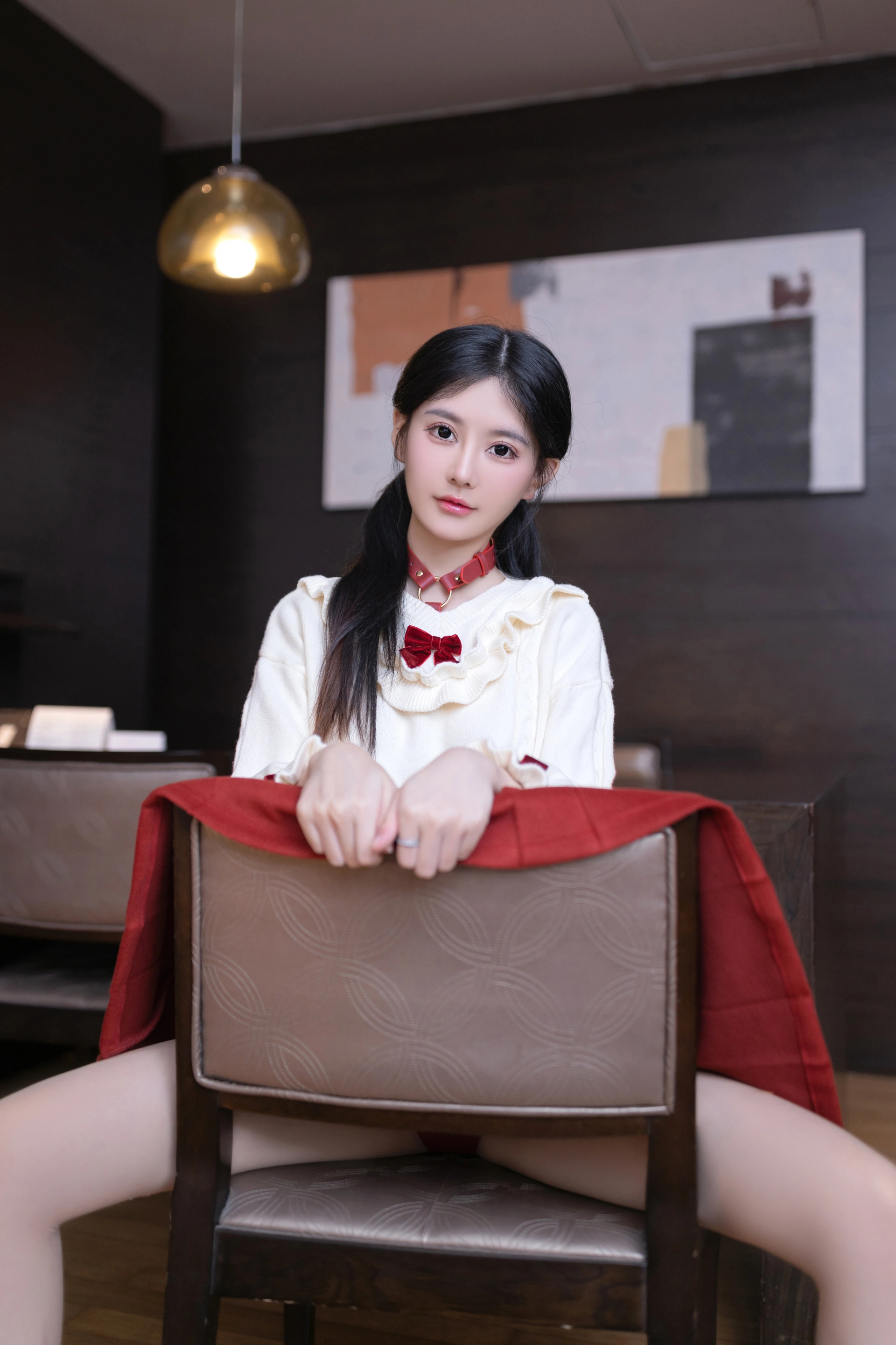 023.谢小蒽 – 内购无水印新年特写 红色束缚 1